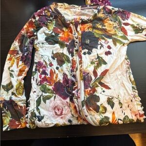 Posh Peanut Floral Footie (fall vibes)
